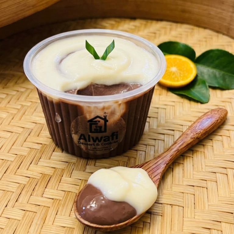 Puding Coklat Vanila